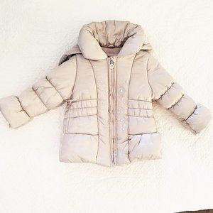London Fog Satin Embroidered Puffer Size 3T
